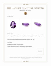 2.57 Ct. Amethyst from Brazil Appraisal