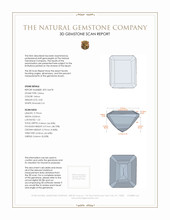 3.00 Ct. Citrine from Brazil 3 D Scan Report