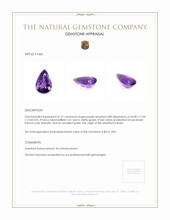 31.37 Ct. Amethyst from Brazil Appraisal