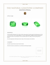 2.54 Ct. Tsavorite Garnet from Kenya Appraisal