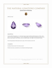 1.71 Ct. Amethyst from Brazil Appraisal