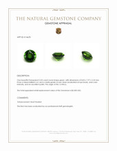 2.05 Ct. Green Chrome Tourmaline from Africa Appraisal