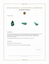 2.59 Ct. Tourmaline from Mozambique Appraisal