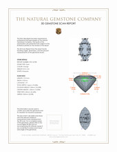 5.52 Ct. Fire Opal from Mexico 3 D Scan Report