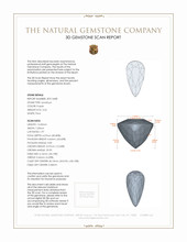 3.22 Ct. Amethyst from Brazil 3 D Scan Report