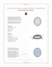 9.06 Ct. Cabochon Fire Opal from Mexico 3 D Scan Report