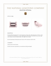 26.17 Ct. Pink Morganite from Brazil Appraisal