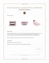 26.17 Ct. Morganite from Brazil Appraisal