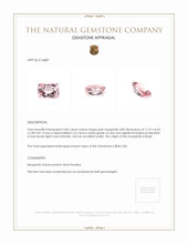 3.85 Ct. Morganite from Brazil Appraisal