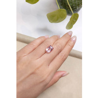 3.85 Ct. Morganite from Brazil Life Style