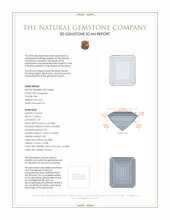 6.97 Ct. Morganite from Brazil 3 D Scan Report