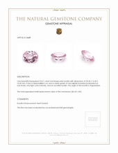 24.21 Ct. Kunzite from Afghanistan Appraisal