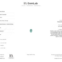 4.68 Ct. Bluish Green Paraiba Tourmaline from Africa Scan Report