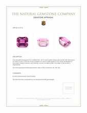 35.73 Ct. Kunzite from Afghanistan Appraisal