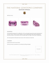 32.96 Ct. Pink Kunzite from Afghanistan Appraisal