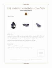 0.98 Ct. Spinel from Ceylon (Sri Lanka) Appraisal