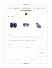 1.53 Ct. Purple Spinel from Ceylon (Sri Lanka) Appraisal