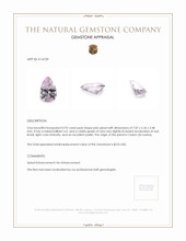 0.92 Ct. Pink Spinel from Ceylon (Sri Lanka) Appraisal