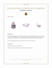 0.92 Ct. Purple Spinel from Ceylon (Sri Lanka) Appraisal