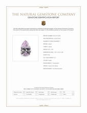 0.92 Ct. Purple Spinel from Ceylon (Sri Lanka) Scan Report