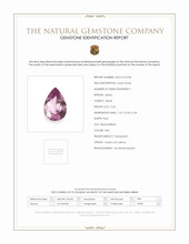 0.65 Ct. Pink Spinel from Ceylon (Sri Lanka) Scan Report