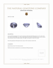 1.06 Ct. Spinel from Ceylon (Sri Lanka) Appraisal