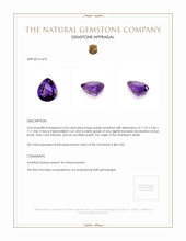 4.43 Ct. Amethyst from Brazil Appraisal
