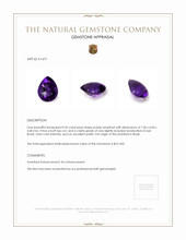 0.96 Ct. Cabochon Amethyst from Brazil Appraisal