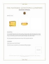 2.67 Ct. Yellow Citrine from Brazil Appraisal