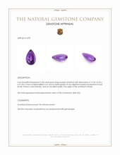 3.58 Ct. Amethyst from Brazil Appraisal
