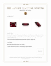 7.96 Ct. Rhodolite Garnet from Madagascar Appraisal