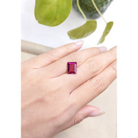 3.64 Ct. Rhodolite Garnet from Madagascar Life Style