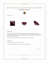 4.16 Ct. Rhodolite Garnet from Madagascar Appraisal