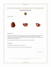 2.40 Ct. Spessartite Garnet from Madagascar Appraisal