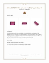 2.55 Ct. Rhodolite Garnet from Madagascar Appraisal