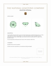 8.07 Ct. Prasiolite from Brazil Appraisal