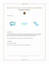 0.62 Ct. Blue Topaz from Ceylon (Sri Lanka) Appraisal