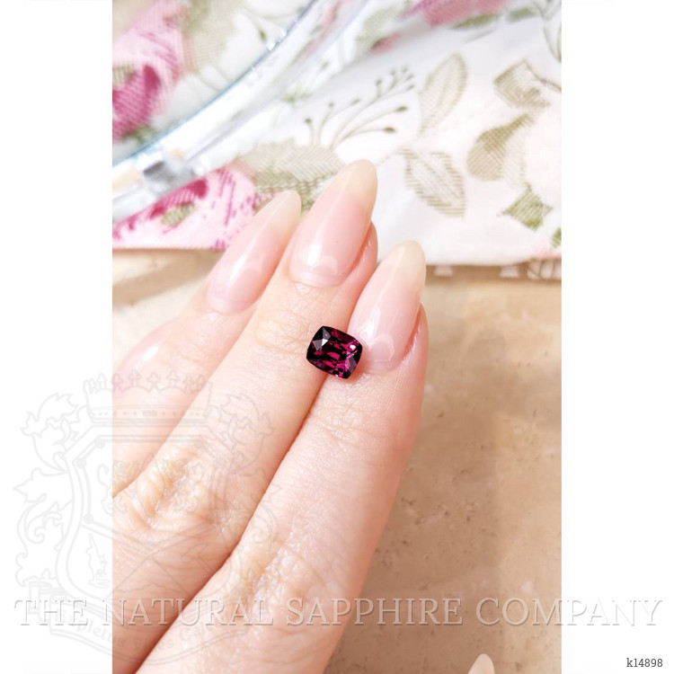 1.77 Ct. Purplish Pink Garnet from Ceylon (Sri Lanka)