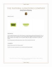 0.58 Ct. Peridot from Ceylon (Sri Lanka) Appraisal