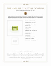 0.67 Ct. Green Peridot from Ceylon (Sri Lanka) Scan Report