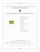 0.70 Ct. Green Peridot from Ceylon (Sri Lanka) Scan Report