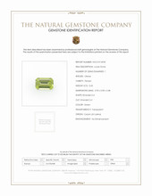 0.45 Ct. Green Peridot from Ceylon (Sri Lanka) Scan Report