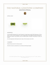 0.55 Ct. Green Peridot from Ceylon (Sri Lanka) Appraisal