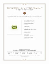 0.68 Ct. Green Peridot from Ceylon (Sri Lanka) Scan Report