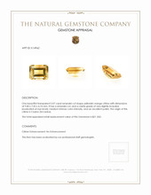 2.07 Ct. Citrine from Ceylon (Sri Lanka) Appraisal