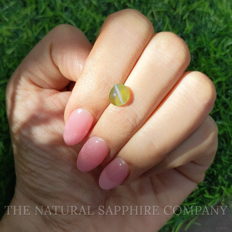 2.00 Ct. Cabochon Chrysoberyl from Ceylon (Sri Lanka)