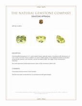 2.21 Ct. Chrysoberyl from Tanzania Appraisal