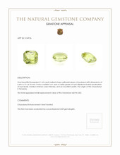 1.63 Ct. Chrysoberyl from Tanzania Appraisal