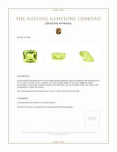 0.45 Ct. Chrysoberyl from Ceylon (Sri Lanka) Appraisal