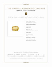 1.81 Ct. Brownish Yellow Zircon from Ceylon (Sri Lanka) Scan Report